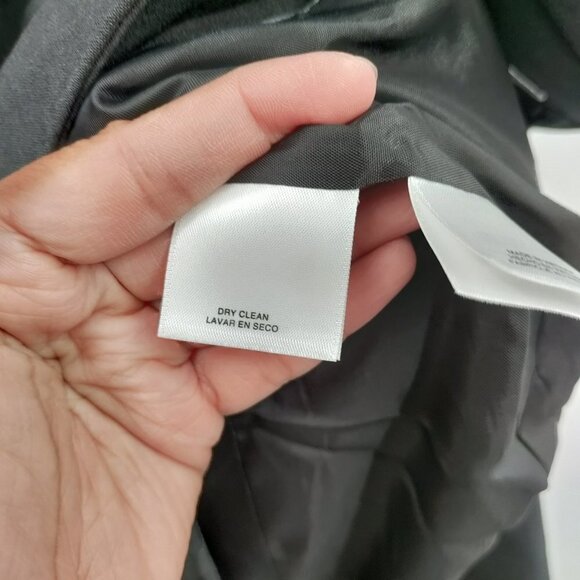 New Anne Klein Slim Fit Single Breast One Button Blazer Jacket Size 8 Women Gray - Picture 6 of 10